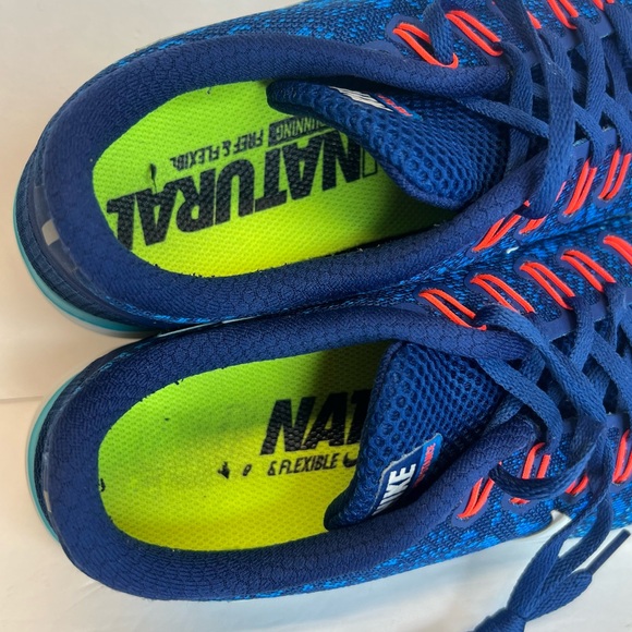 Nike Free RN Distance Womens Size 9M Coastal Blue/White 827116-401 Superb Clean - Picture 13 of 16